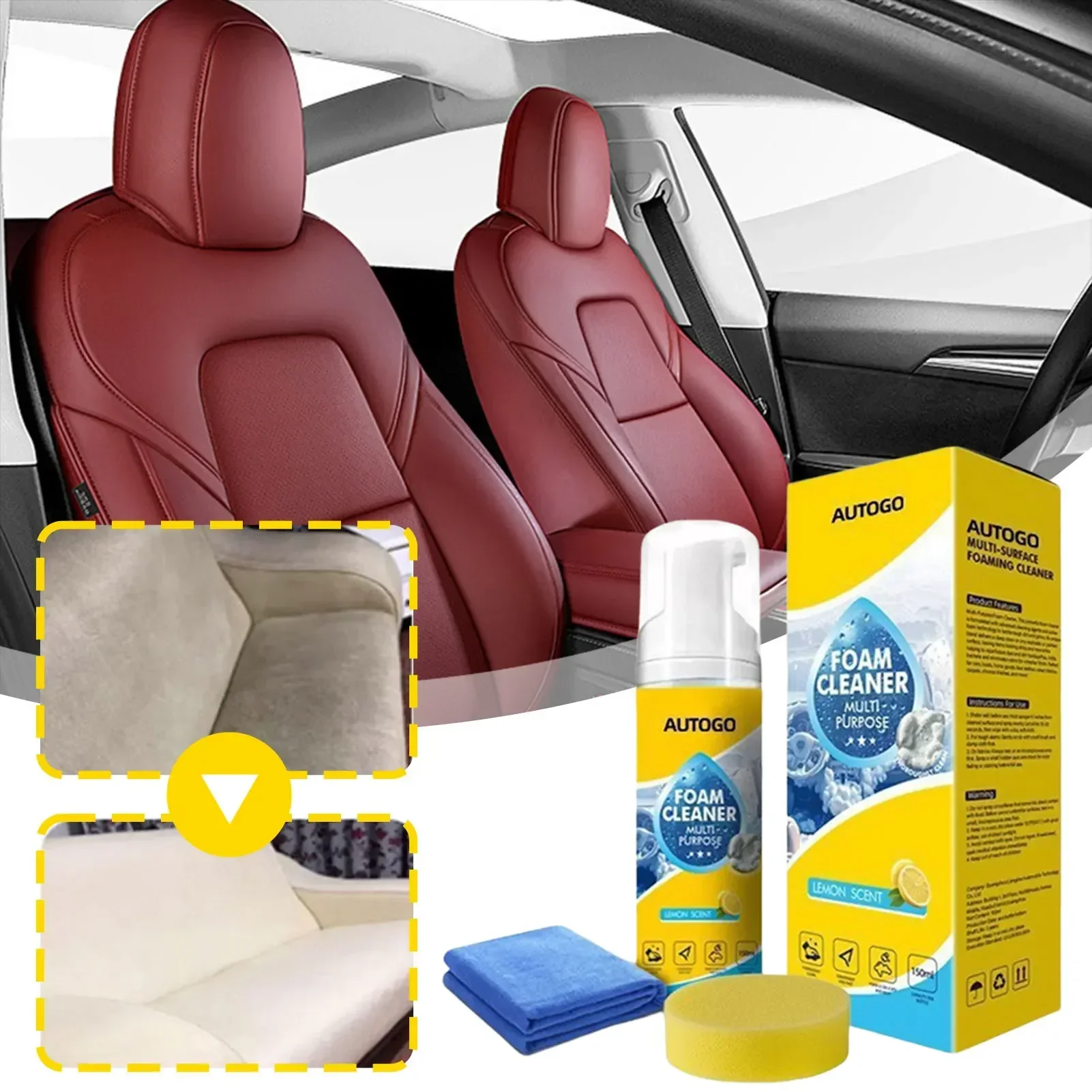 Care For Sneaker - 150ml Multifunctionele Schuimreiniger voor Auto-interieur, Schuimreiniger