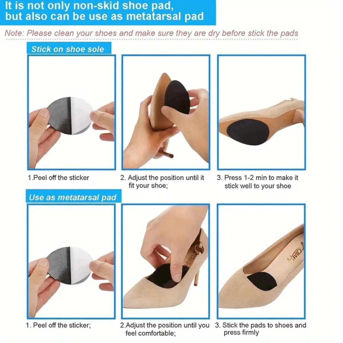 Antislip rubberen schoenpads 1 - Sneaker Shoe Care Kit recensie en prijs