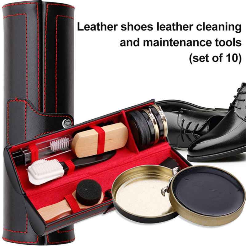 1 set lederen schoenenpoetset  - Sneaker Shoe Care Kit recensie en prijs
